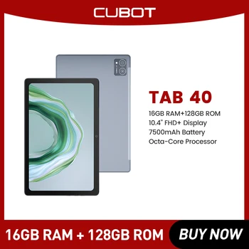 Cubot FILA 40, 4G Tableta Android, 16GB RAM(8GB+8GB), 128GB ROM, 10.4
