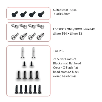 1Set de Înlocuire Accesorii Pentru PS4, PS5 Serii X S se Ocupe de Reparații Cu Cruce T6T8 Set de șuruburi Mâner Instrumentul de Reparare