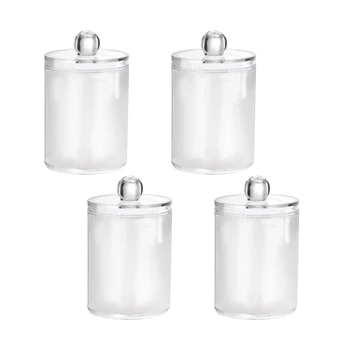 4 Pack Suport Dozator,10 Oz Clar Jar Din Material Plastic Containere Pentru Organizator De Stocare - Accesorii De Baie