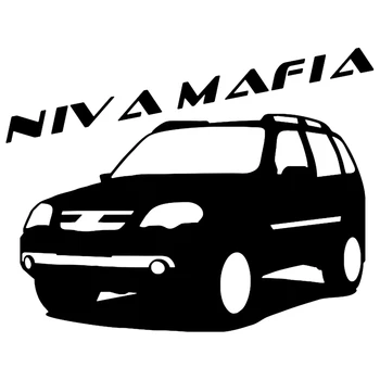 CK2504# NIVA MAFIA masina autocolant vinil decal alb/negru masina auto autocolante pentru Lada Niva masina barei de protecție fereastră mașină de decoratiuni
