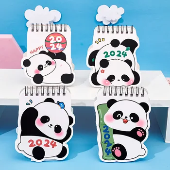 Kawaii Panda 2024 Calendar De 365 De Zile Pe An Planificator Bobina Calendar De Birou De Zi Cu Zi Săptămânal Agenda Organizer Pentru A Face Lista De Rechizite De Birou