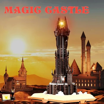 Orașul Film din Seria Magic Castle Carte Blocuri Inele Barad-dur Dark Tower Model VP Creative Cărămizi Jucării Pentru Copii Cadouri