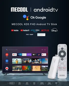 Mecool KD5 Android 11 TV Stick HDR10 Smart TV Box 1GB 8GB WiFi 2.4 G 5G Mini Streaming Media Player