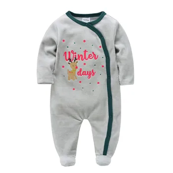 Kavkas Baby Boy Fata de Salopetă de Iarnă Caldă Pijama cu Maneci Lungi Design de Desene animate Nou-ropa de bebe 0-3 Luni Salopeta