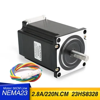 5pcs NEMA23 motor 23HS8328 12V-24V Nema23 Motor pas cu pas 220N.cm 2.8 Un 57x83mm pentru imprimantă 3D CNC gravura mașină de frezat