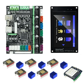 Makerbase 3D Printer Control Board MKS Robin Nano V1.2 pe 32 de biți Suport pentru Placa de baza Marlin2.0 Suport TFT de 3.5 Inch Touch Screen