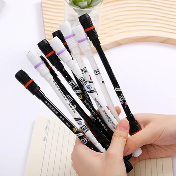 1buc Creative Gel Pen Filare Non-Alunecare Acoperite de Filare Pen Anti-Derapare Aleatoare sucitor de Birou, Papetărie, Jucării pentru Copii