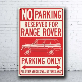 Range Rover Classic Parcare Rezervate Numai Tin Semn Bar Pub Acasă Metal Poster De Arta De Perete Decor Poster