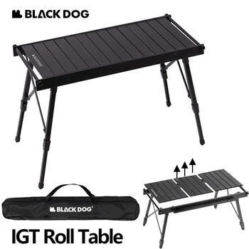 Naturehike Blackdog IGT Masă Pliantă Rola Masa în aer liber, piscină Interioară Detașabilă Desktop Reglabile pe Inaltime din Aluminiu Rulment 40kg