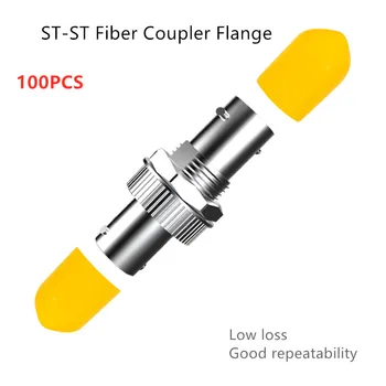Pierderi reduse ST-ST adaptor de fibra optica Simplex flanșă de cuplaj ST la ST Conector de Fibra Optica Flanșă Atenuator Optic