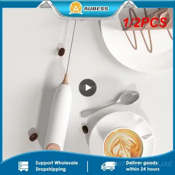 1/2 BUC Electric Spumant de Lapte Portabil Mini Foamer Filtru de Cafea Bătător de Ouă de Ciocolată cu Cappuccino Agitator Portabil