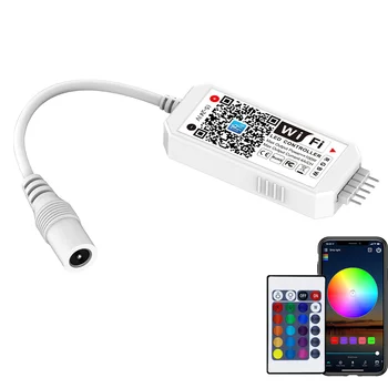 WiFi inteligent LED-uri RGBW 5 Pin Controler Pentru Benzi cu LED-uri,LED Panou Lumina,Lămpi cu LED-uri Compatibil cu Amazon Alexa,Google Asistent