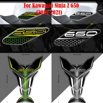 Protector Rezervor Tampon de Autocolante Pentru Kawasaki Ninja 650 Z Z650 VERSYS 2018 2019 2020 2021 Decal Kit Genunchi Emblema, Insigna Logo-ul Carenaj
