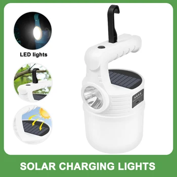 Solar portabil de Lumină în aer Liber, Piața de Noapte Agățat Lanterna USB Reîncărcabilă Bec Cort de Camping Lampa Pentru Drumeții de Iluminat de Urgență