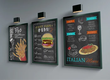 Bucătărie Mâncare de cartofi Prajiti Burger, Pizza, Sandwich Încă de Viață panza pictura, Postere, Printuri de Arta de Perete pentru Restaurant HD Bucătărie Decor