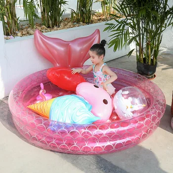 Sirena gonflabile piscina pentru copii cu Apa Bazin pentru copii jocuri 58.5 inch piscină pentru Copii Piscină pentru copii Jucării Partid accesorii