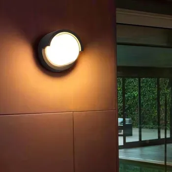 În aer liber Lumini de Perete LED, rezistent la apa IP65 Moderne în Afara Grădină, Balcon Lumină Curte Perete Exterior Corpuri de Lampă Tranșee