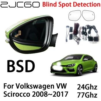 ZJCGO Masina BSD Radar de Avertizare Sistemul Blind Spot Detection Siguranța de Conducere de Alertă pentru Volkswagen VW Scirocco 2008~2017