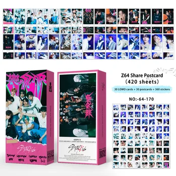 420PCS Kpop Noi Abată de Copii SUNETUL Nou Album de 5 STELE din Jur Audio de Partajare carte Poștală Moda coreeană Grup de Felicitare Cadou Fanilor