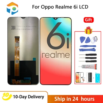 Original 6.5 inch Pentru Oppo Realme 6i RMX2040 Display LCD Touch Screen Digitizer Asamblare Cu Cadru Pentru Realme 6i Ecran Tactil