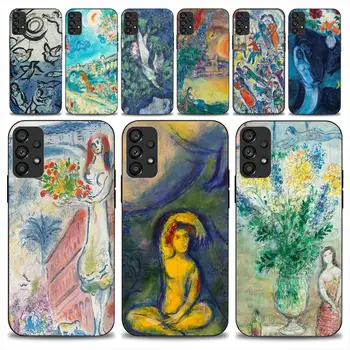 Marc Chagall Art Caz de Telefon Pentru Samsung Galaxy A51 A71 A13 A73 S23 A52 A53 5G husă Moale