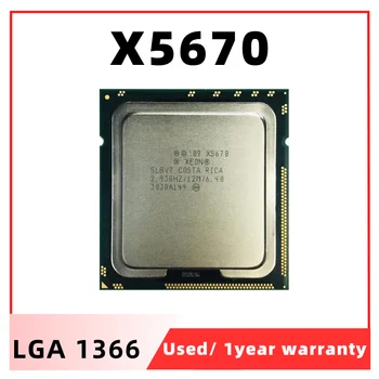 Xeon X5670 2.933 GHz Folosit Six-Core Doisprezece-Fir CPU Procesor 12M 95W LGA 1366 fața LOCULUI STOC