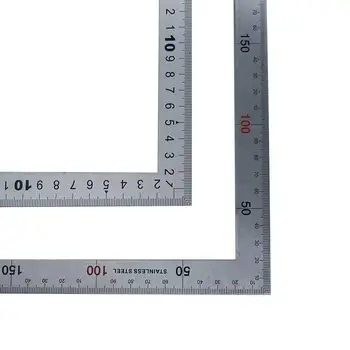 90 de Grade Riglă în Formă de L Conducător DIY Multifuncțional Art Design Geometric Conducător Raportor Șablon Desen Instrument de Măsurare
