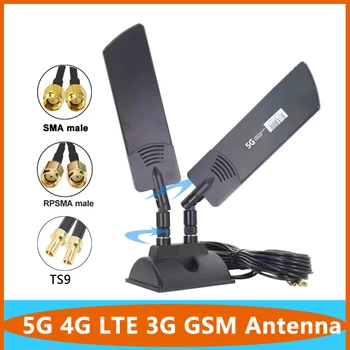 Dual Cablu 5G 4G LTE 3G GSM Router Aeriene 600~6000Mhz Omni WiFi CPE Pro Antena Wireless Externa Cu TS9 SMA Male Magnetic
