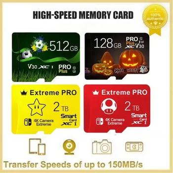 SD Card de 128GB de Memorie Card de 512 GB TF Card de Mare Viteză Card de Memorie Flash de 64GB Clasa 10 2TB 1TB Micro SD TF Card Pentru Nintendo Comutator