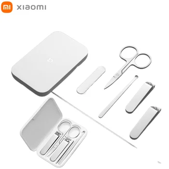 Xiaomi Foarfece de Unghii Mijia mașină de Tuns de Unghii Set Manichiura Pedichiura Unghii Unghii Instrument 5Pcs Xiomi din Oțel Inoxidabil Original 2021