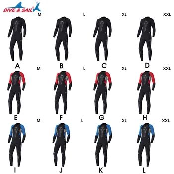 DiveSail Costum de baie Costum de Scufundări Respirabil Sport Dive Skin-uri pentru Scufundări, Snorkeling, Surfing, Înot negru rosu XL