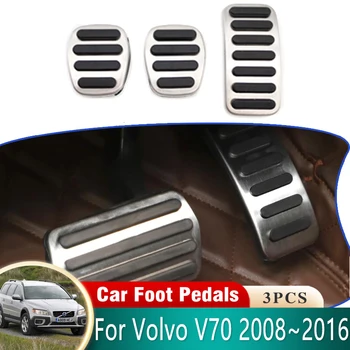 Pentru Volvo V70 Accesoriile XC70 2008 2009 2010 2011~2016 Masina Pedale Pad din Oțel Inoxidabil de Frână Non-alunecare Nici Foraj Restfoot Pedale