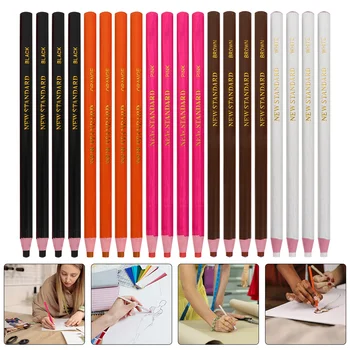 Ceara Creioane China Markere Colorate: 20buc Coaja de pe Grăsime Creioane Multi Funcția de Desen Marcarea Creioane de Ceară pentru Lemn Metal