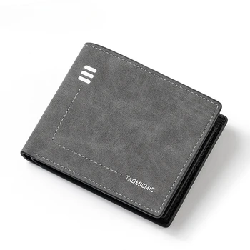 High end subțire dublu ori scurt portofel din piele noi, creative business PU bărbați portofel retro