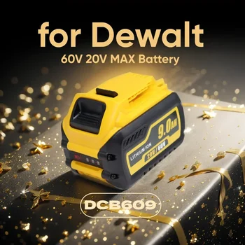 60V 9.0 Ah Baterie Pentru Dewalt DCB200 Înlocuirea Bateriei DCB606 DCB609 DCB205 DCB206 DCB209 DCB182 20V 6.0 Ah Instrument de Putere a Bateriei
