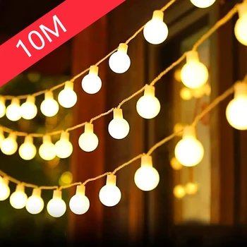 100 LED-uri USB Zână Șir de Lumini Glob Șir de Lumini pentru Interior în aer liber de Crăciun Petrecere de Nunta Gradina Eco-Friendly de Economisire a Energiei