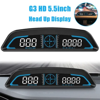 G3 GPS Auto HUD Vitezometru Head Up Display Digital cu Alarmă Memento, Vitezometru, Electronice Accesorii Pentru Toate Masinile