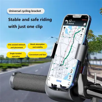 MTB Mountain Phone Holder Anti-alunecare cu Motociclete pe Ghidon Telefon Mobil Suport GPS Clip de Navigare Biciclete Suport de Telefon