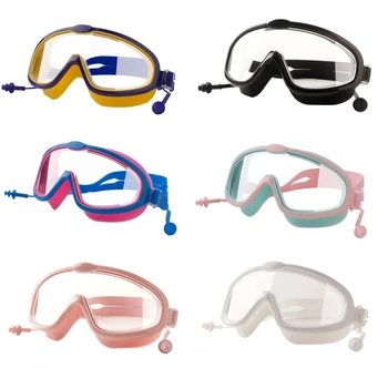 Unisex Copii Ochelari de Înot cu Dopuri de urechi Impermeabilă UV pentru Protecție Înot Gla