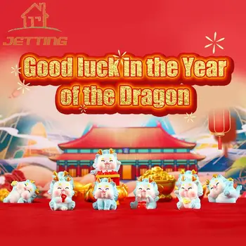 1 buc Mini-Zodia Dragon Ornament 2024 Anul Dragonului Desene animate Figurina Micro Peisaj Decor casă de Păpuși în Miniatură Jucărie