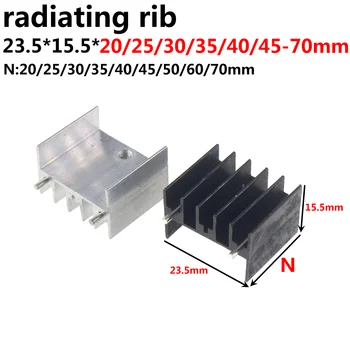 20buc Radiator 23.5x15.5x20 dublu 2pin 2 ac mm radiator Radiator de Răcire a Răcitorului de aer Radiator de Aluminiu 23.5x15.5x40mm