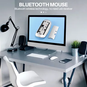 Bluetooth Wireless, Magic Mouse-ul Silent Mouse de Calculator Slim Ergonomic PC Soareci pentru Apple Macbook