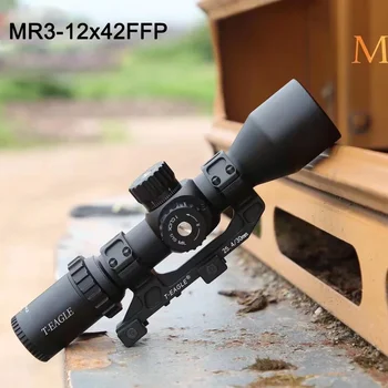 T VULTUR MR3-12X42FFP Tactice Caza Riflescope Spotting domeniul de Aplicare pentru Pușca de Vânătoare Iluminare Pahar Gravat Reticul Inaltator Optic