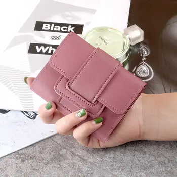 Scurt Femei Portofele Mini Roșu Bani de Posete geanta Ori Mici din Piele PU portofel Deținătorii de Carduri de genți de mână de designer de lux