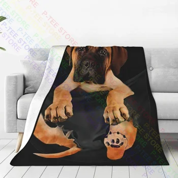 Bullmastiff De Câine În Buzunar Pătură De Lux Canapea Extensibilă De Înaltă Calitate Acoperă O Pătură Mașină De Spălat