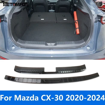 Pentru Mazda CX-30 CX30 2020-2023 2024 Interior Exterior-Spate, Usa Portbagaj Plăcii de Prag Hayon Bara de Uzură Guard plate Accesorii Auto
