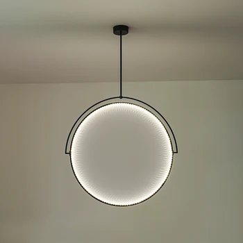 Cerc cu LED-uri Moderne Restaurant Candelabru Pentru Living Loft Cafe Iluminat Interior Minimalist Stil de Lumini, Corpuri de Iluminat