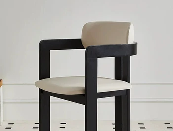 Lemn masiv spatar scaun franceză scaun de luat masa Modern, minimalist, de uz Casnic mici, unitate scaun de luat masa