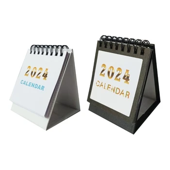 2024 Mini-Calendar de Birou Portabil Calendare Lunare pentru Birou si Acasa Folosesc