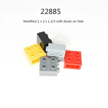 1 Buc Blocuri 22885 Caramida Modificat 1 x 2 x 1 2/3 cu Capse pe Partea Vrac Modular GBC Jucărie Pentru High-Tech MC Set